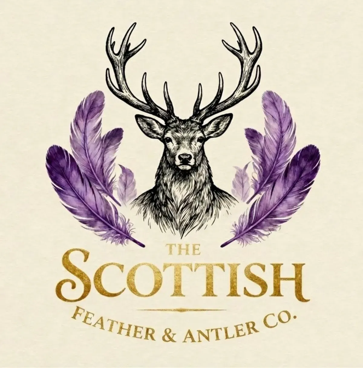 The Scottish Feather & Antler Co. logo
