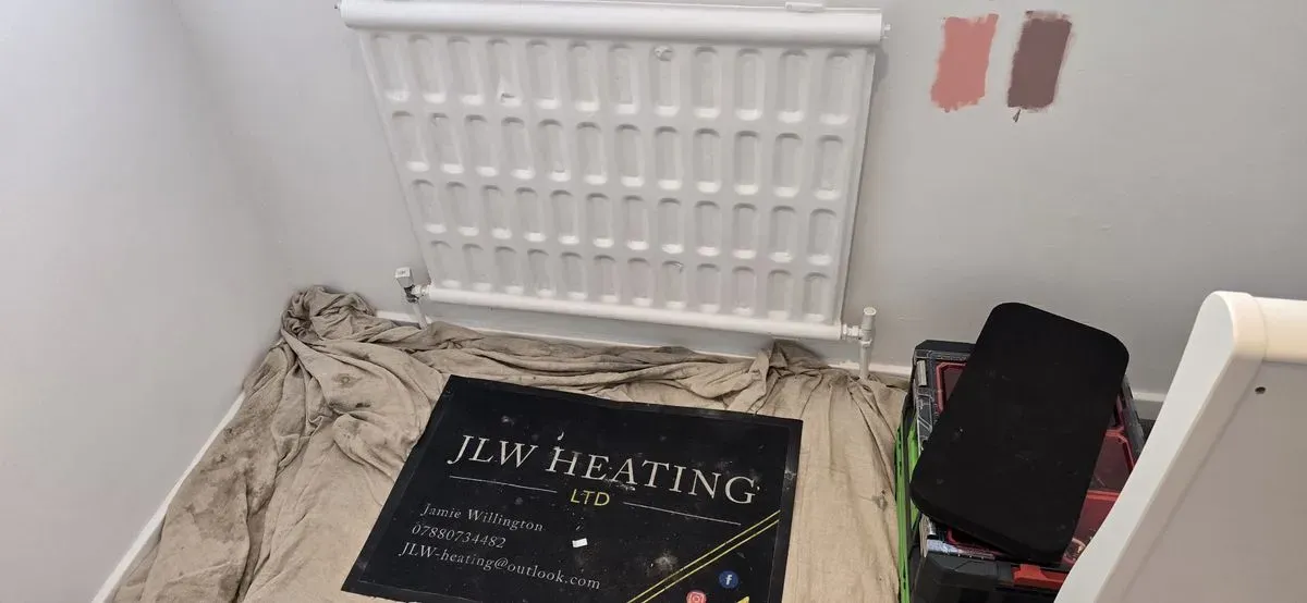Central heating installation image background image