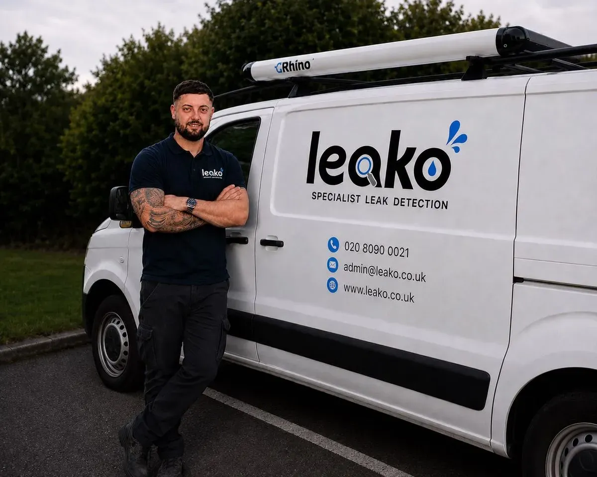 Leak detection equipment ready for use in Guildford