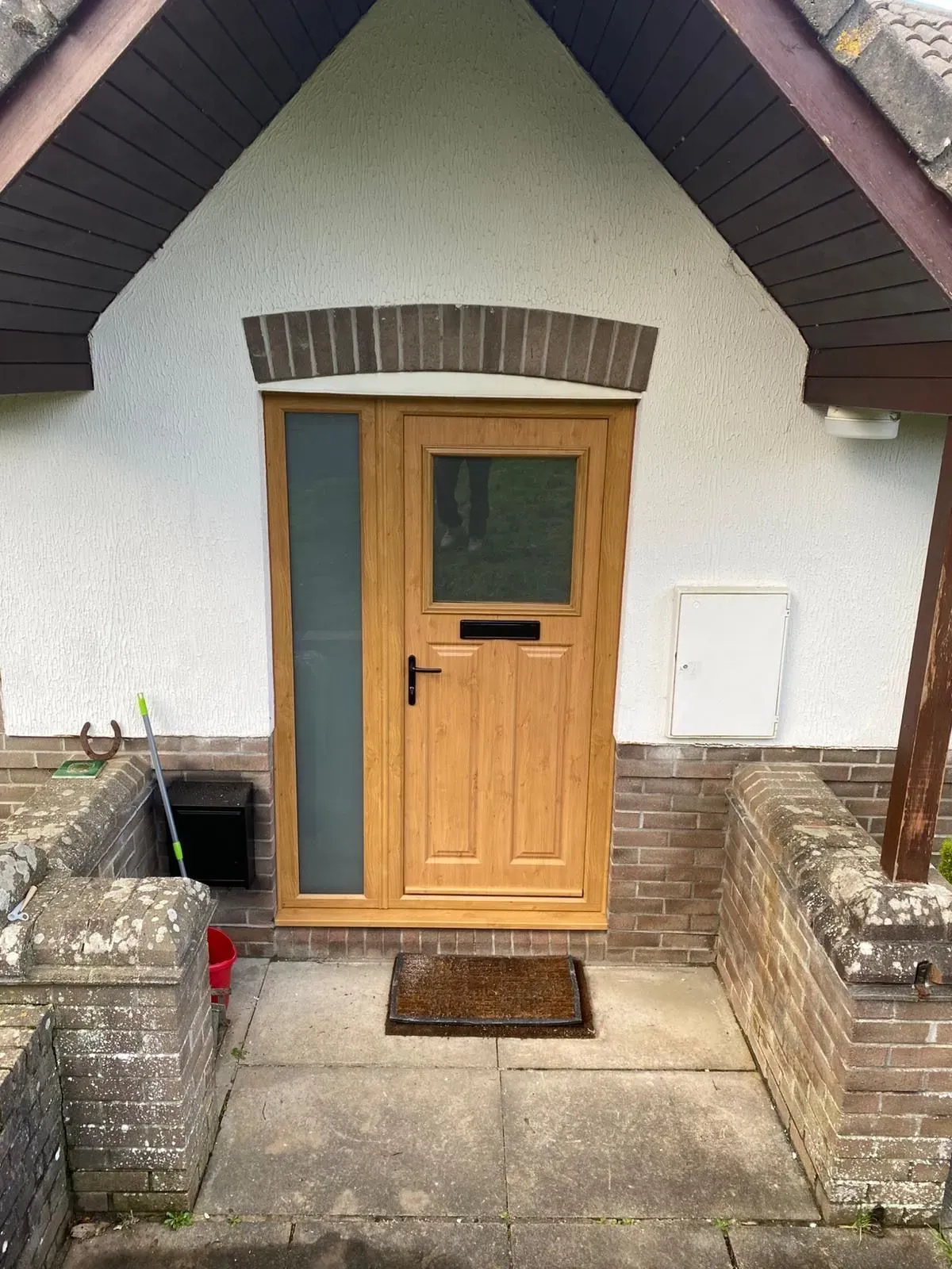 Residential door installation image background image