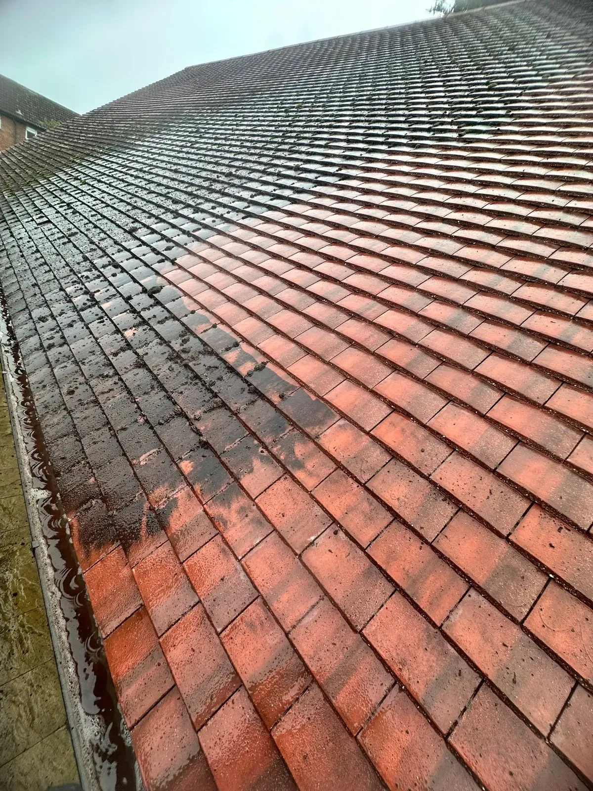 Cleaned stone walkway in Mayfair