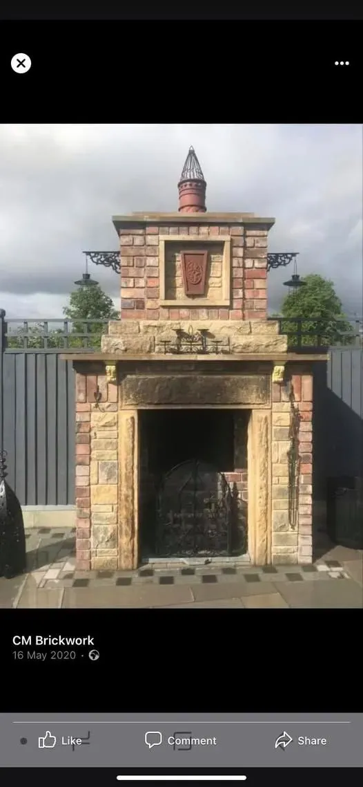 Fireplace construction image background image
