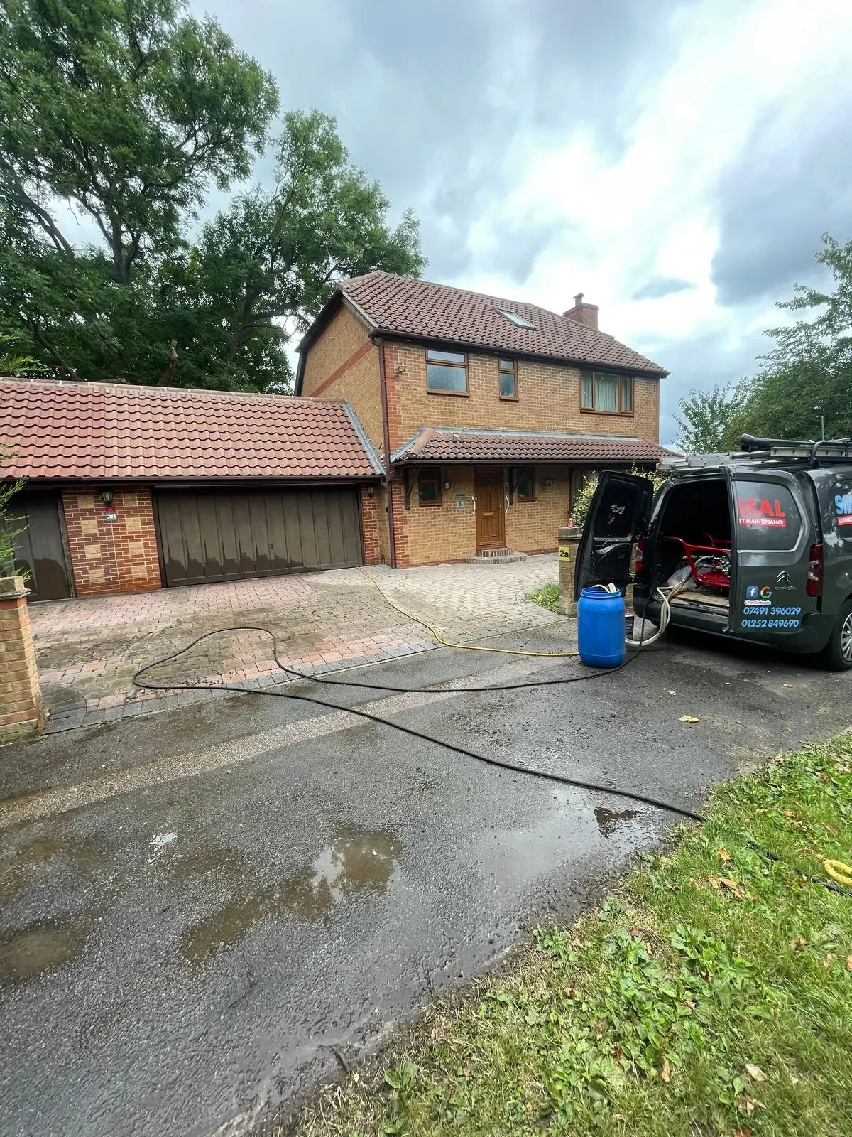 Moss removals, gutter cleaning, new gutters & fascias, driveway cleaning, patio cleaning, water sealing walls, and damp courses image background image