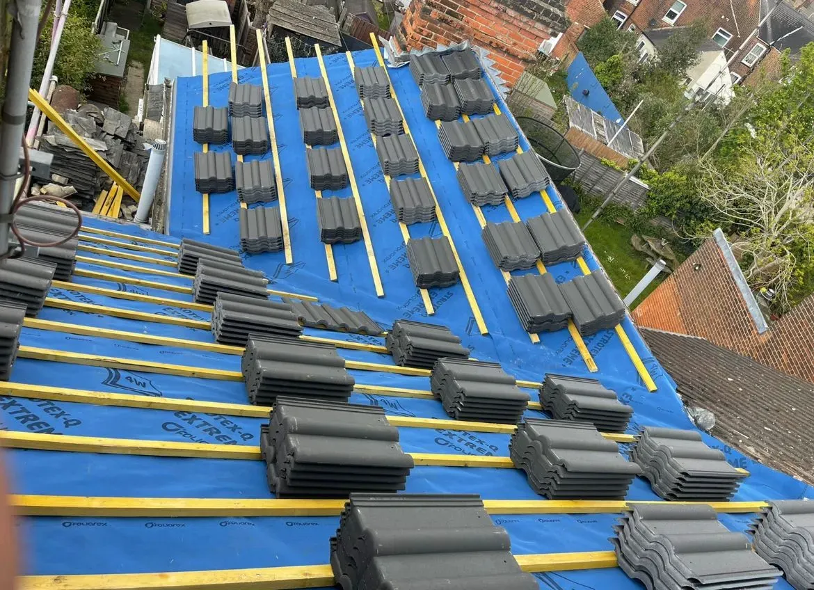 Tile roof installation image
