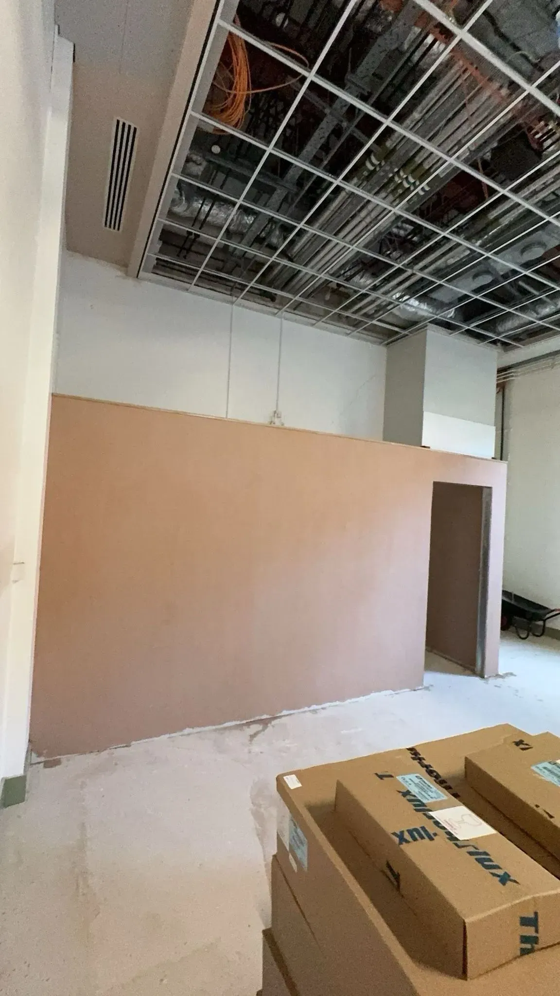 Drywall installation image background image