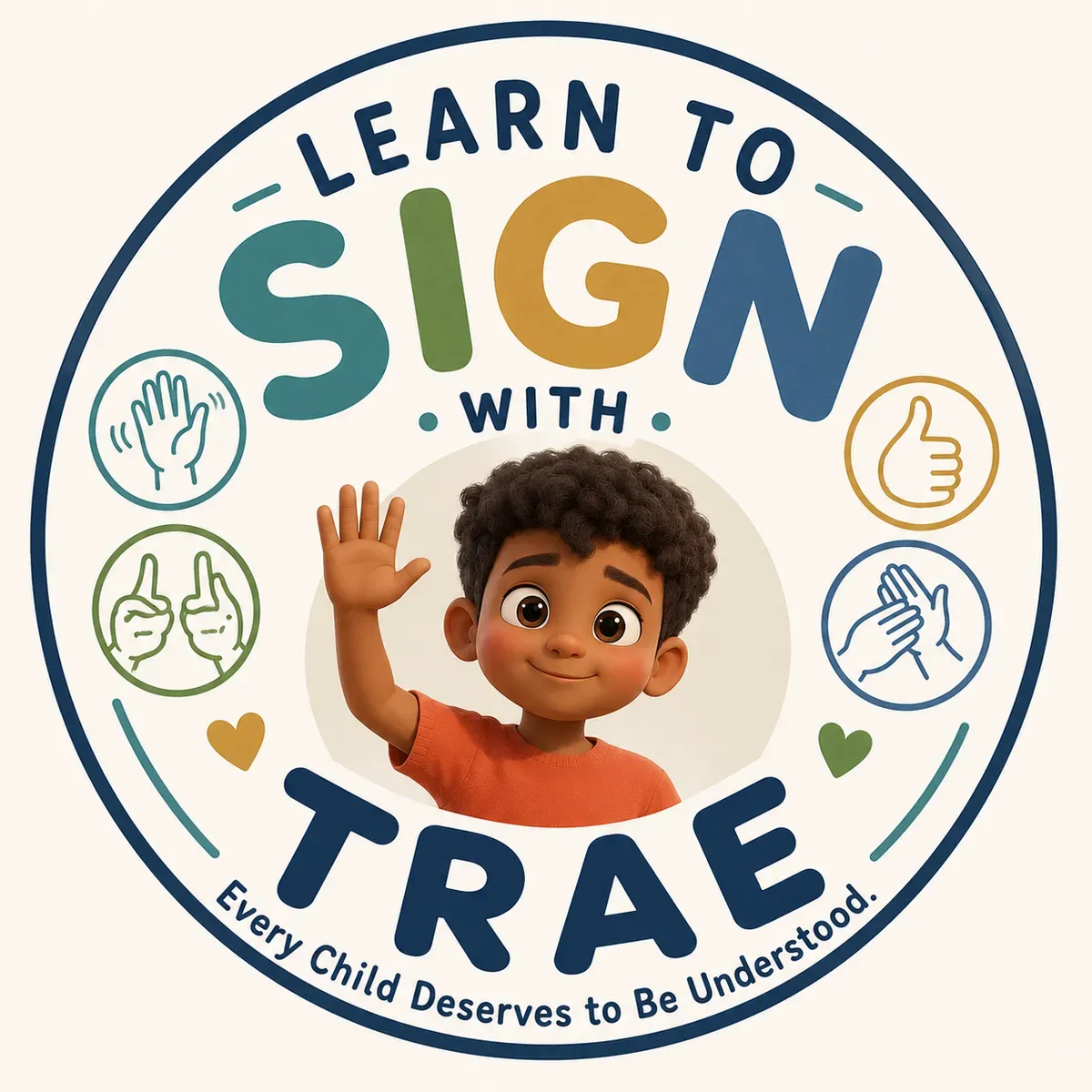 LEARN TO SIGN WITH TRAE logo
