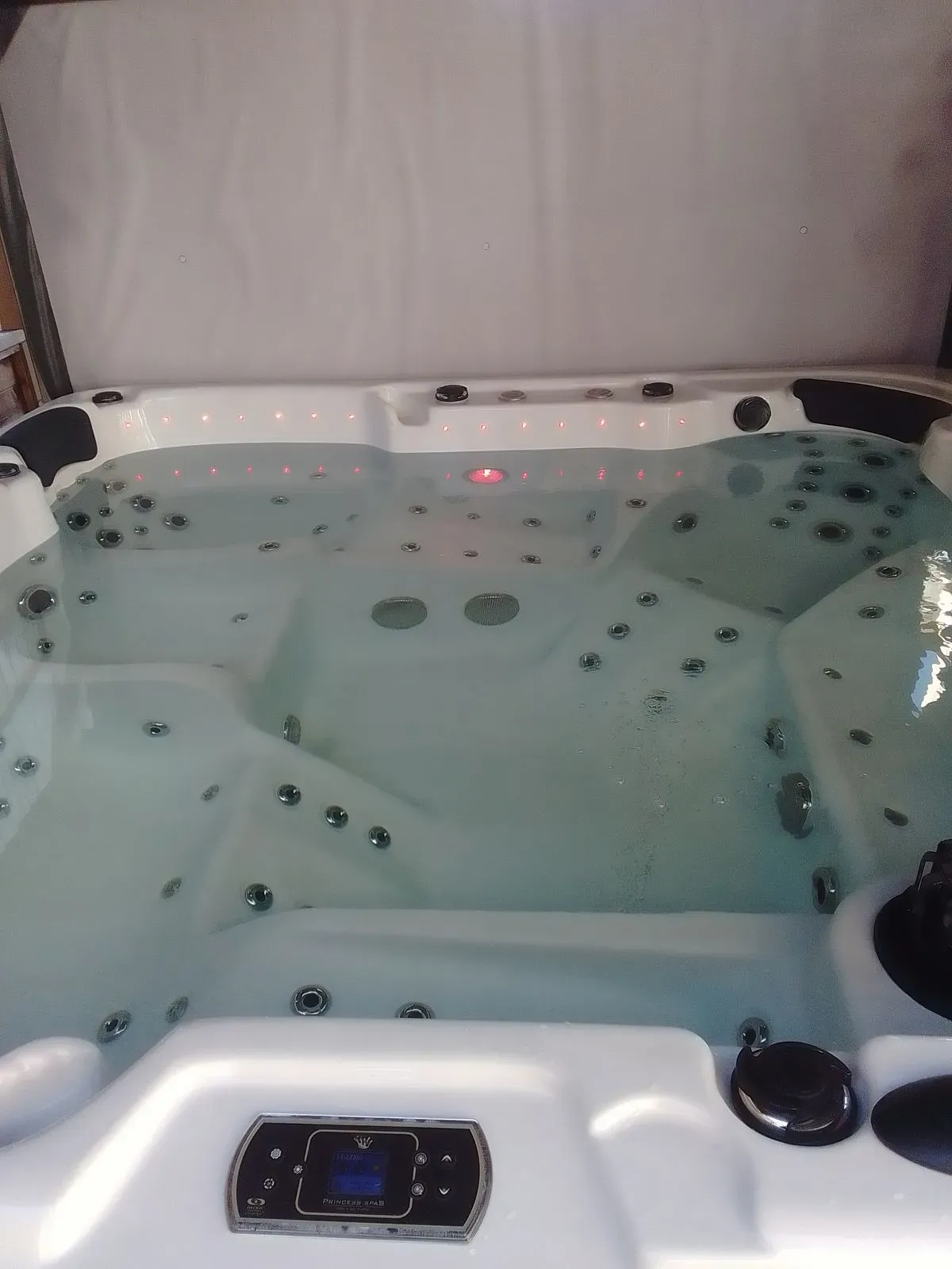 Satisfied customers relaxing in a serviced hot tub in Redditch