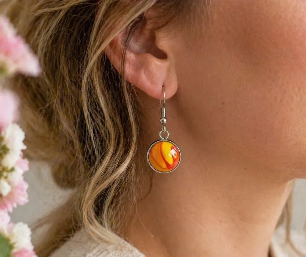 Hand made earrings image background image