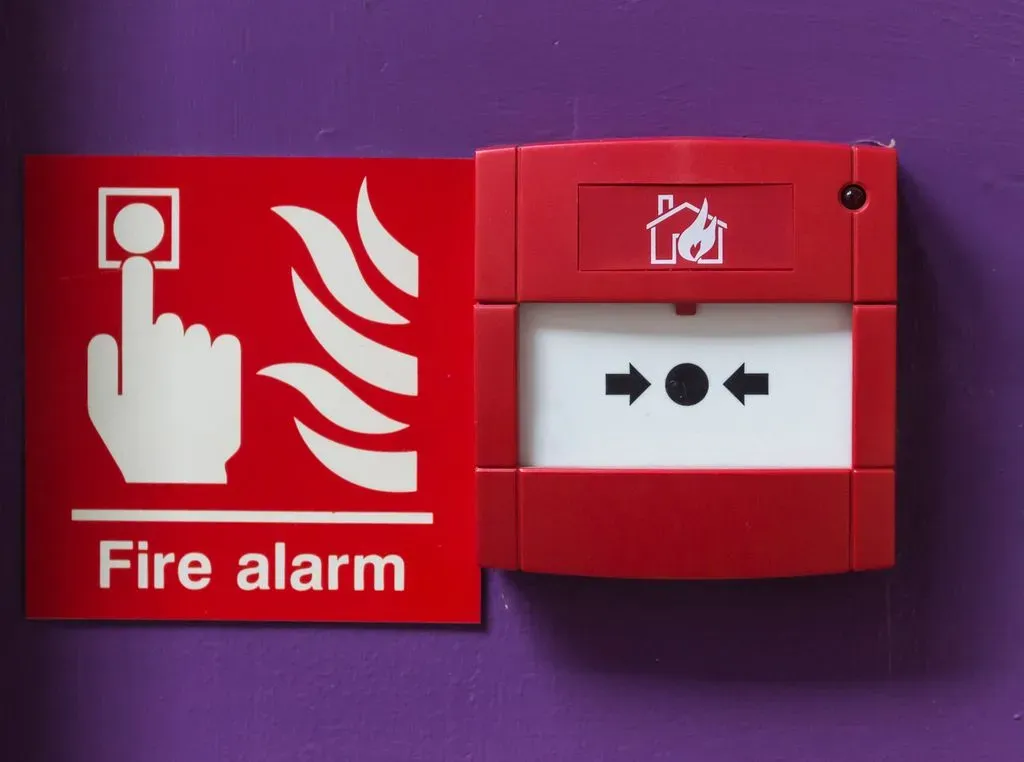 Fire alarm system installation image background image