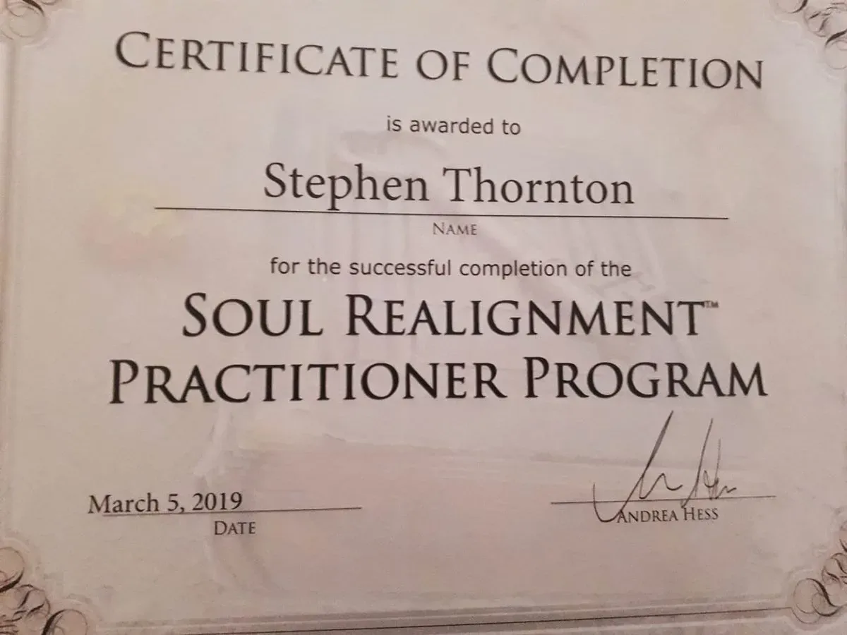 Soul Realignment certificate thumbnail image