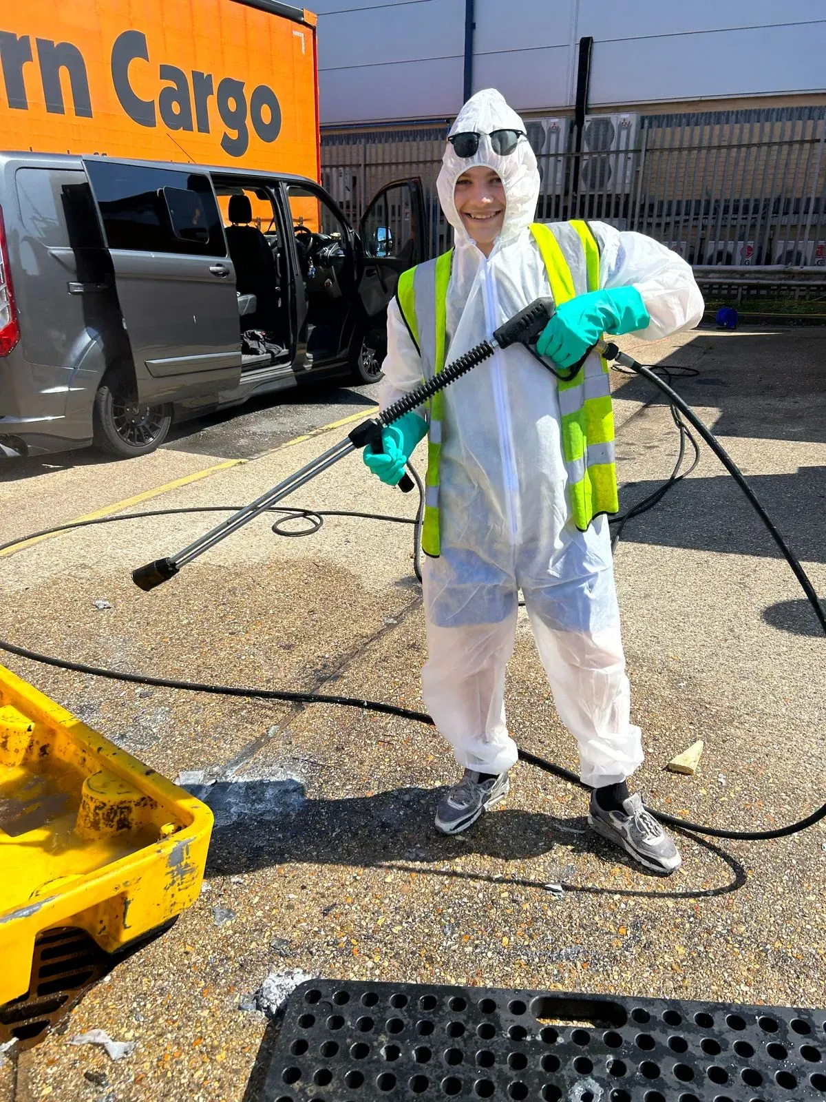 Industrial cleaning image background image