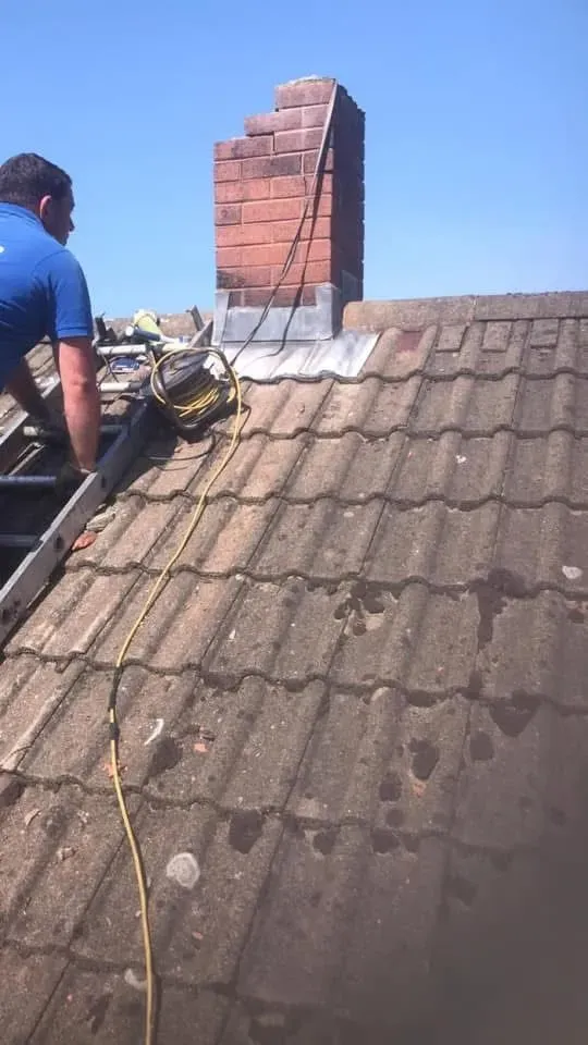 Roof inspection image background image