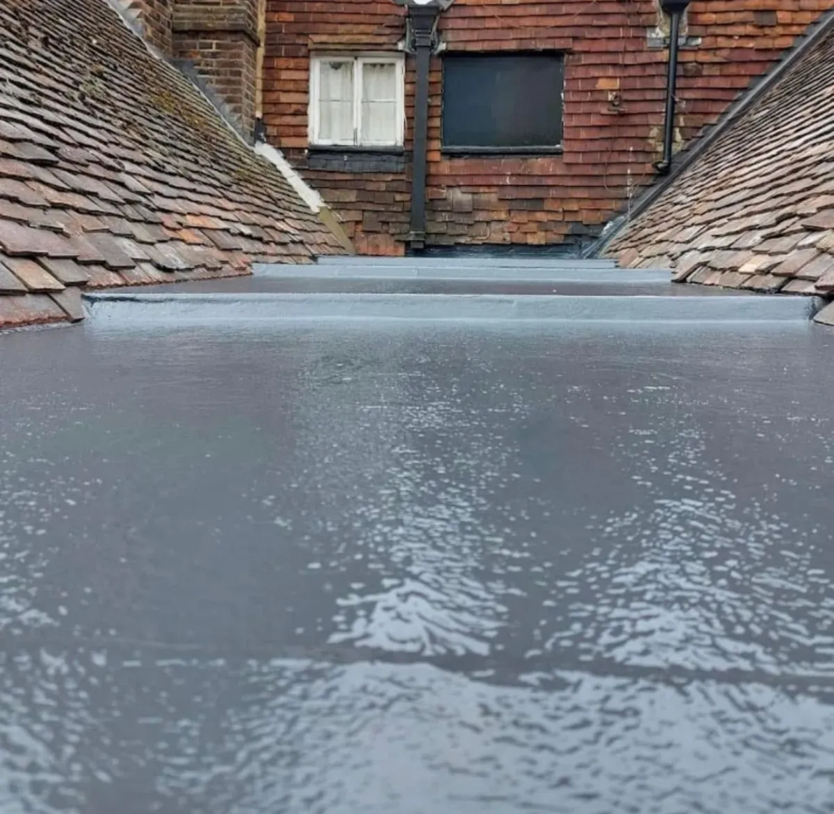 Flat roofing image background image