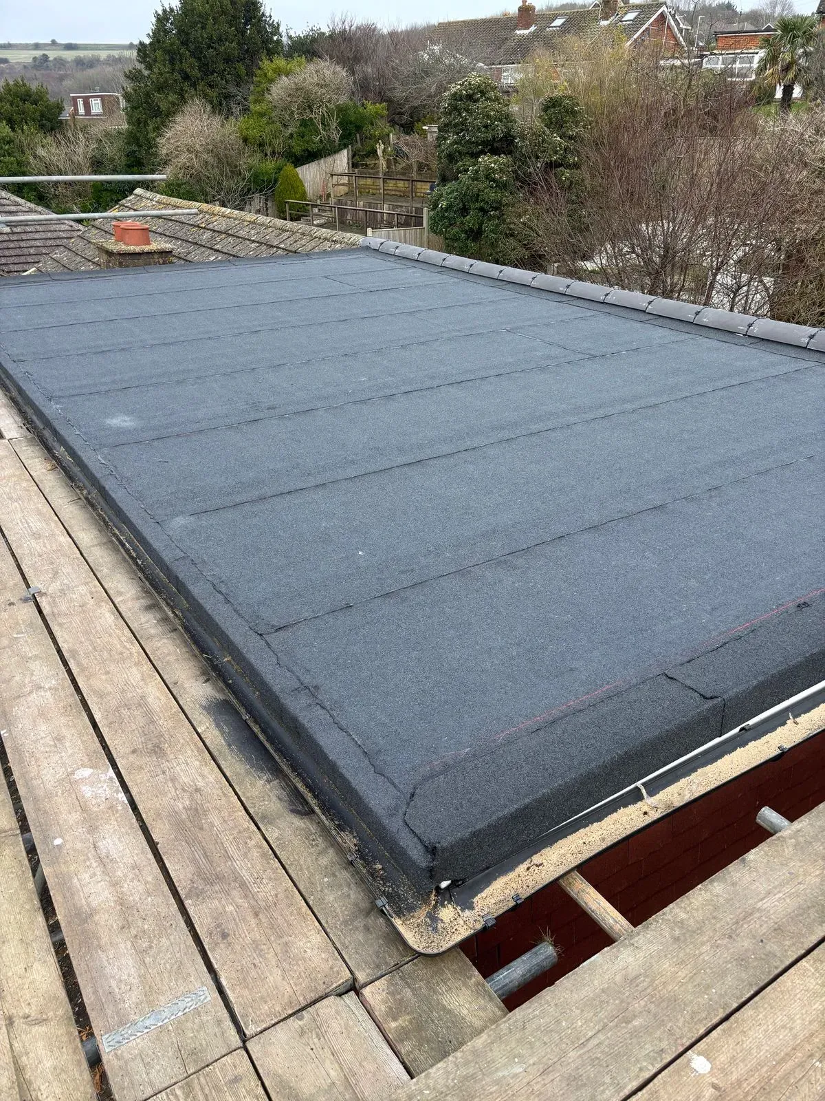 Flat roof repair image background image