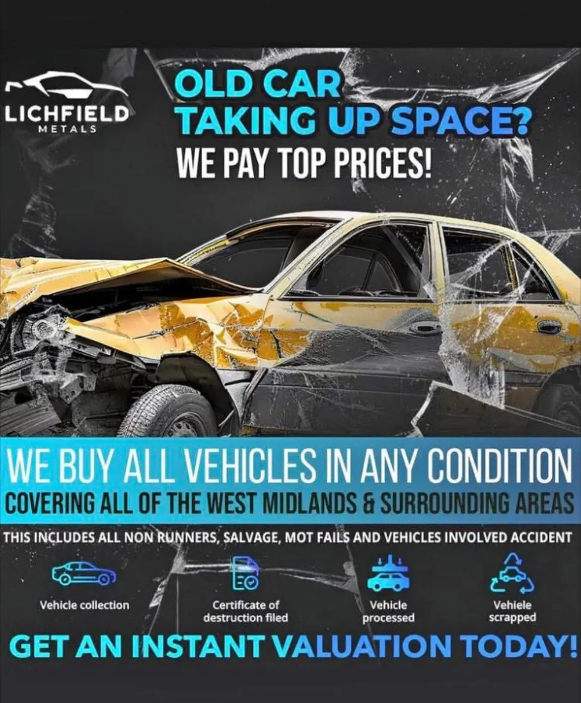 Free scrap car collection image background image