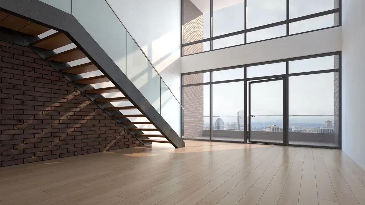 Finished loft conversion showcasing a modern living area in Croydon