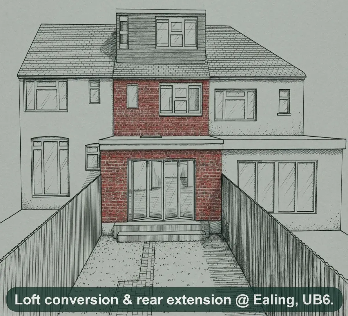Family enjoying their new house extension in Croydon