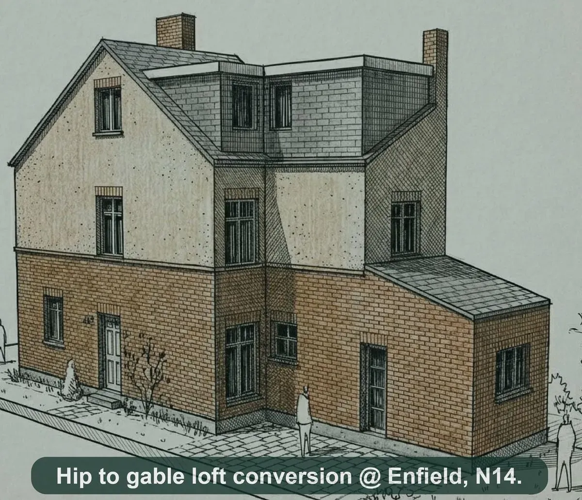 Loft conversion planning application in Croydon job in progress