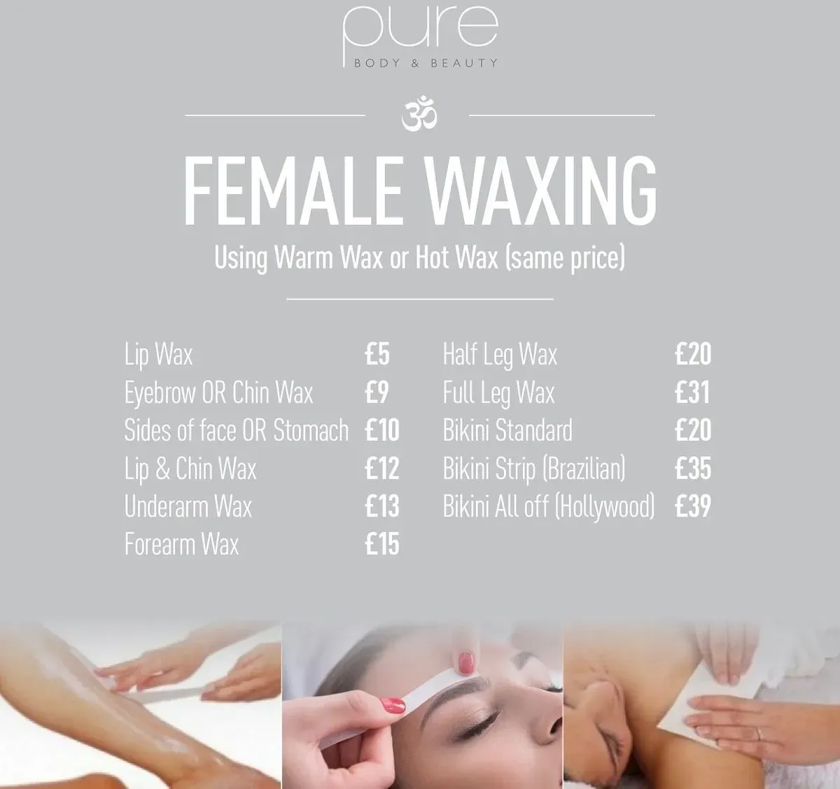 Waxing and hair removal image background image