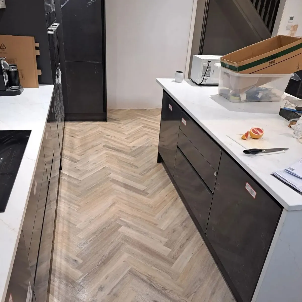 Customer consultation about LVT (Alt Angle) options in Fareham