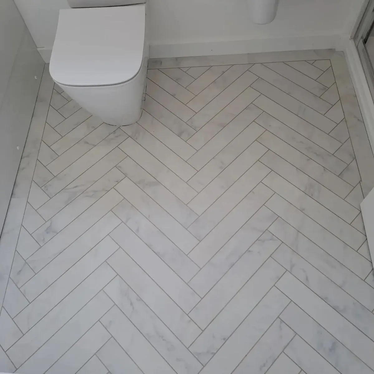 Stylish laminate flooring bathroom in Cosham