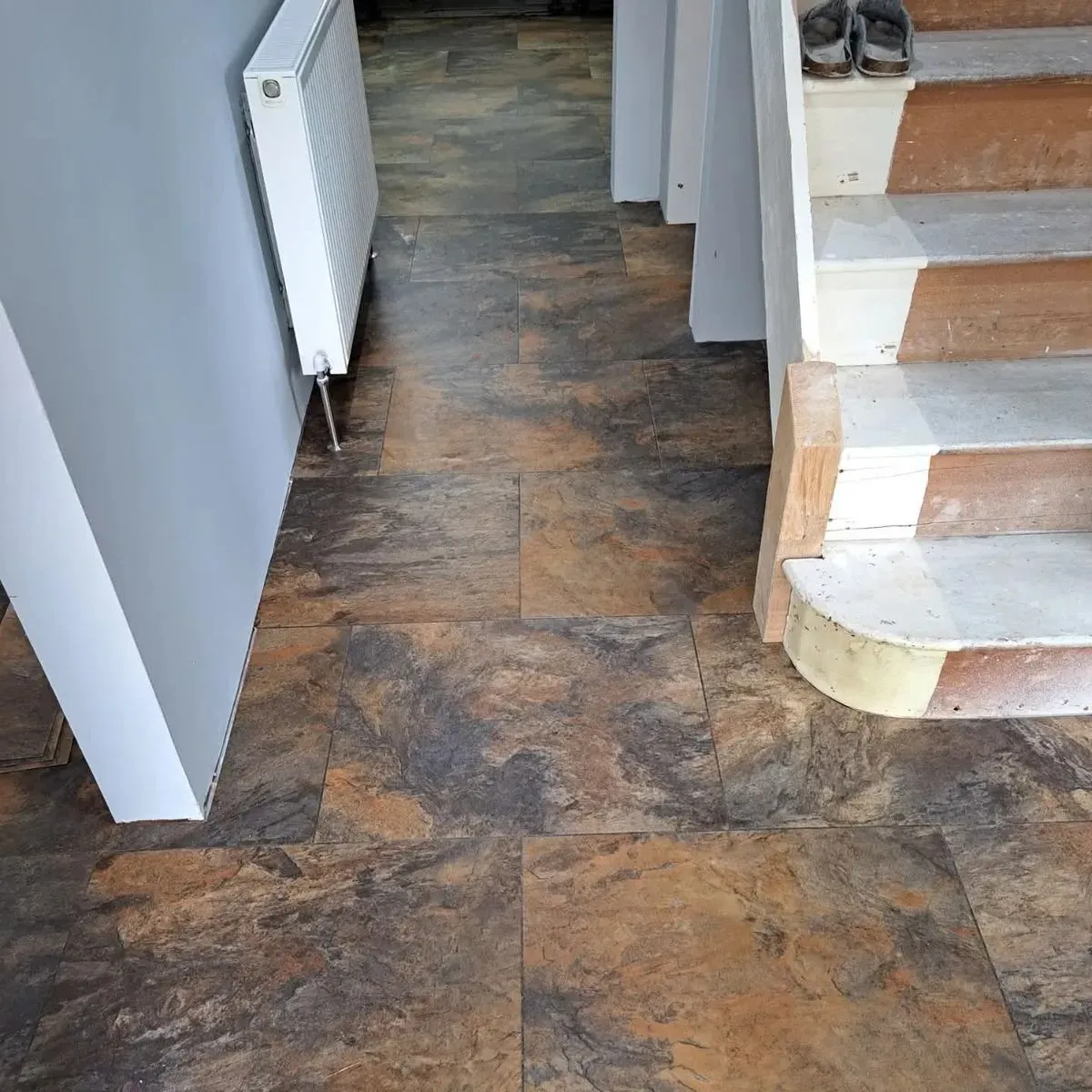 Professional Luv Floors team installing LVT in Fareham