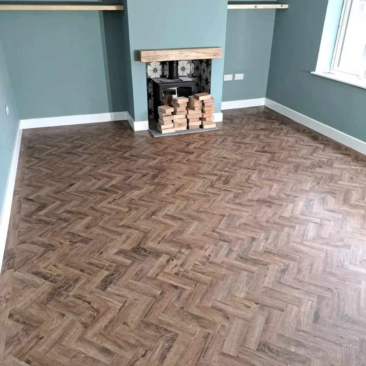 Luv Floors team during a project in Cosham