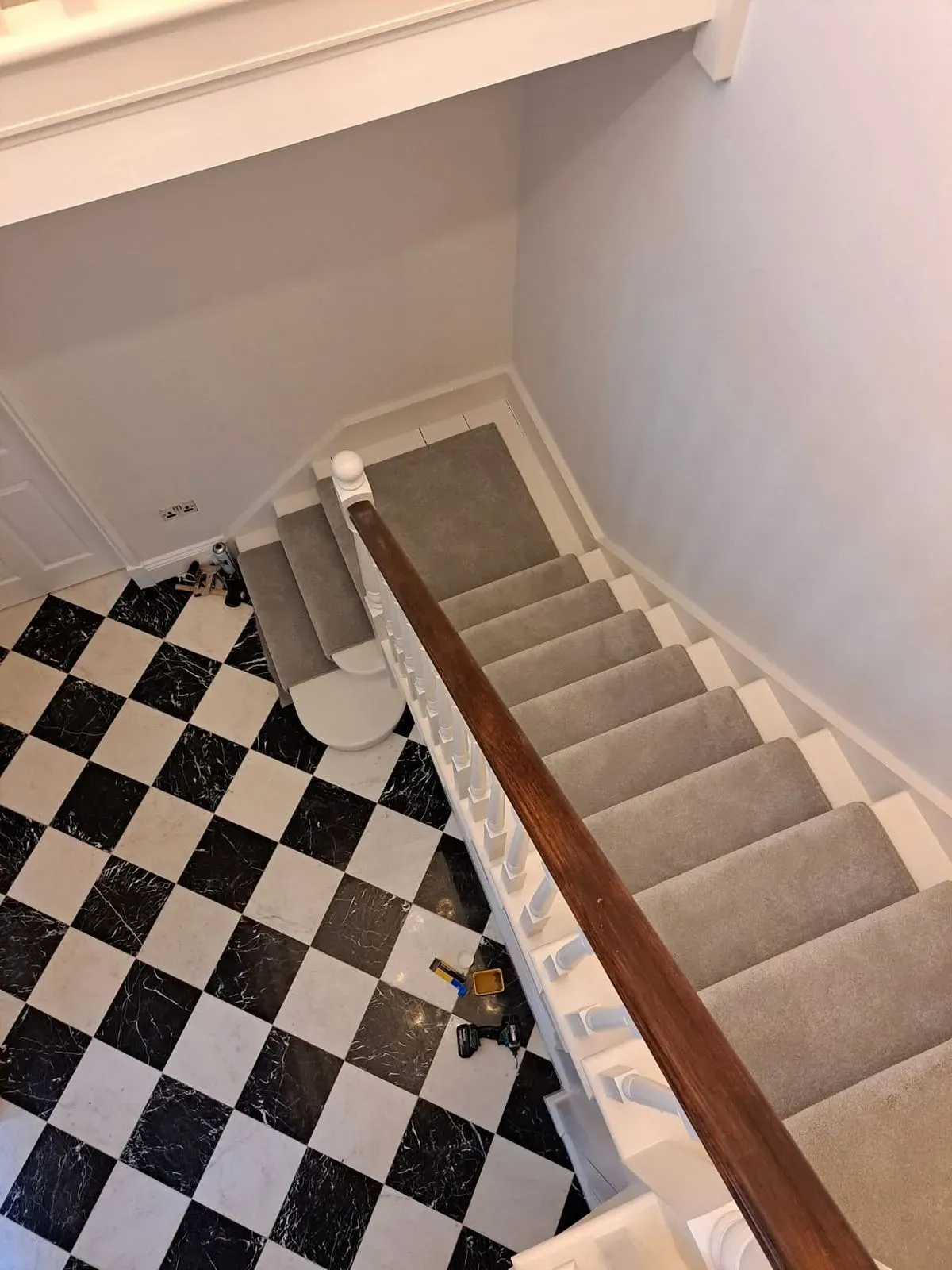 Luv Floors team installing LVT in a Cosham residential property