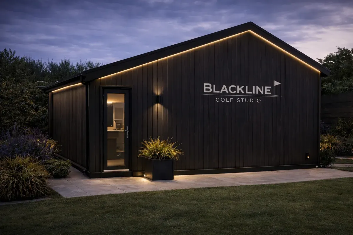 Golf simulator construction image background image