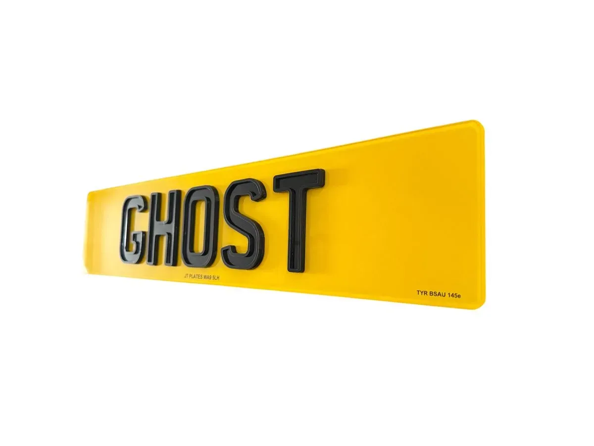 Personalised number plate design process