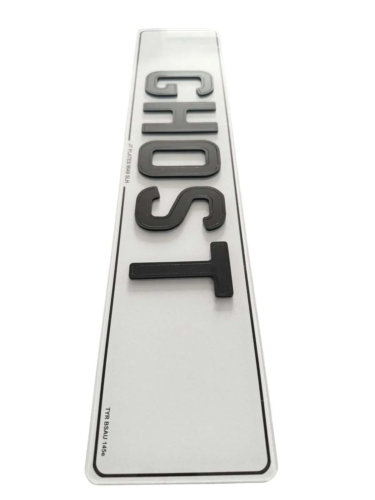 4D number plates displayed at a local Liverpool showroom