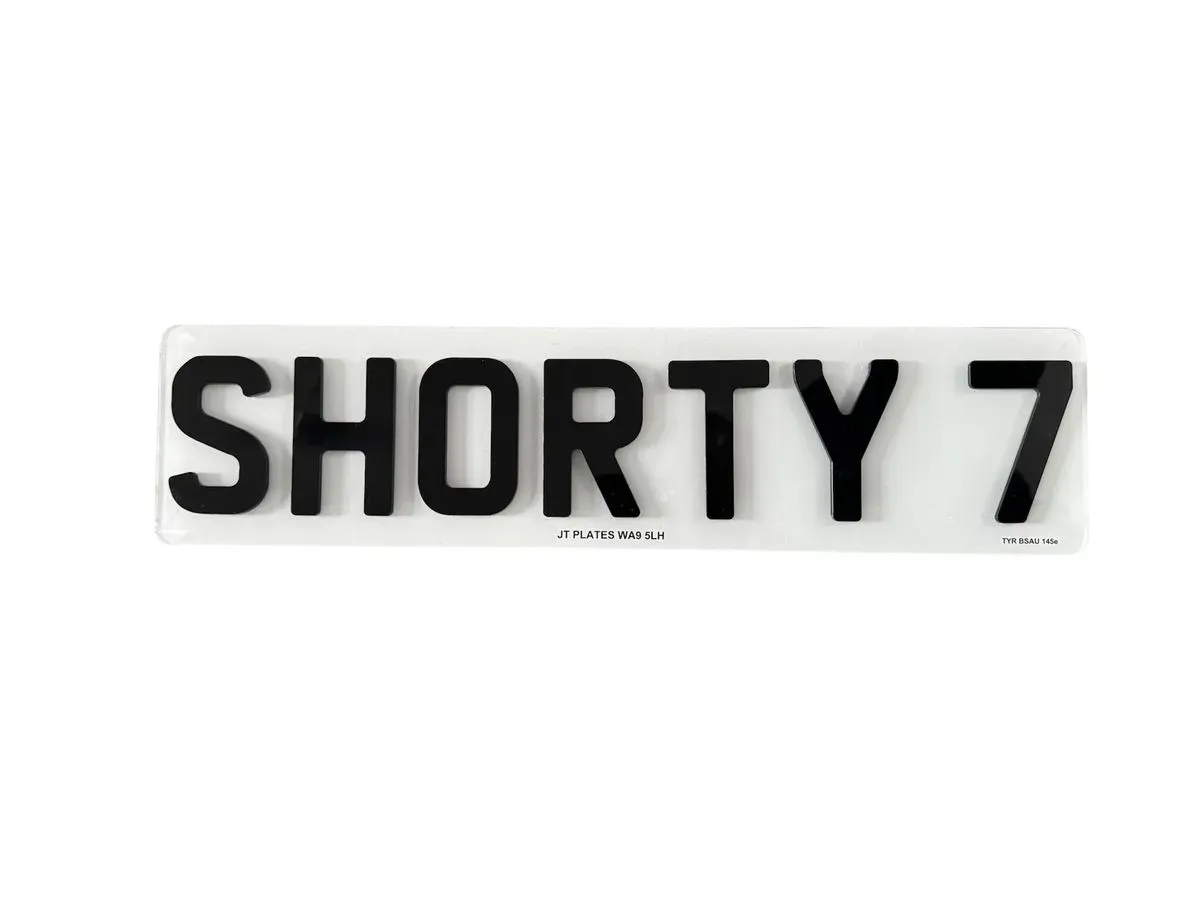Elegant 4D number plates displayed during installation