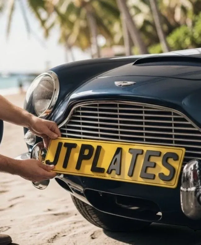 Knowsley resident showcasing new 4D number plates