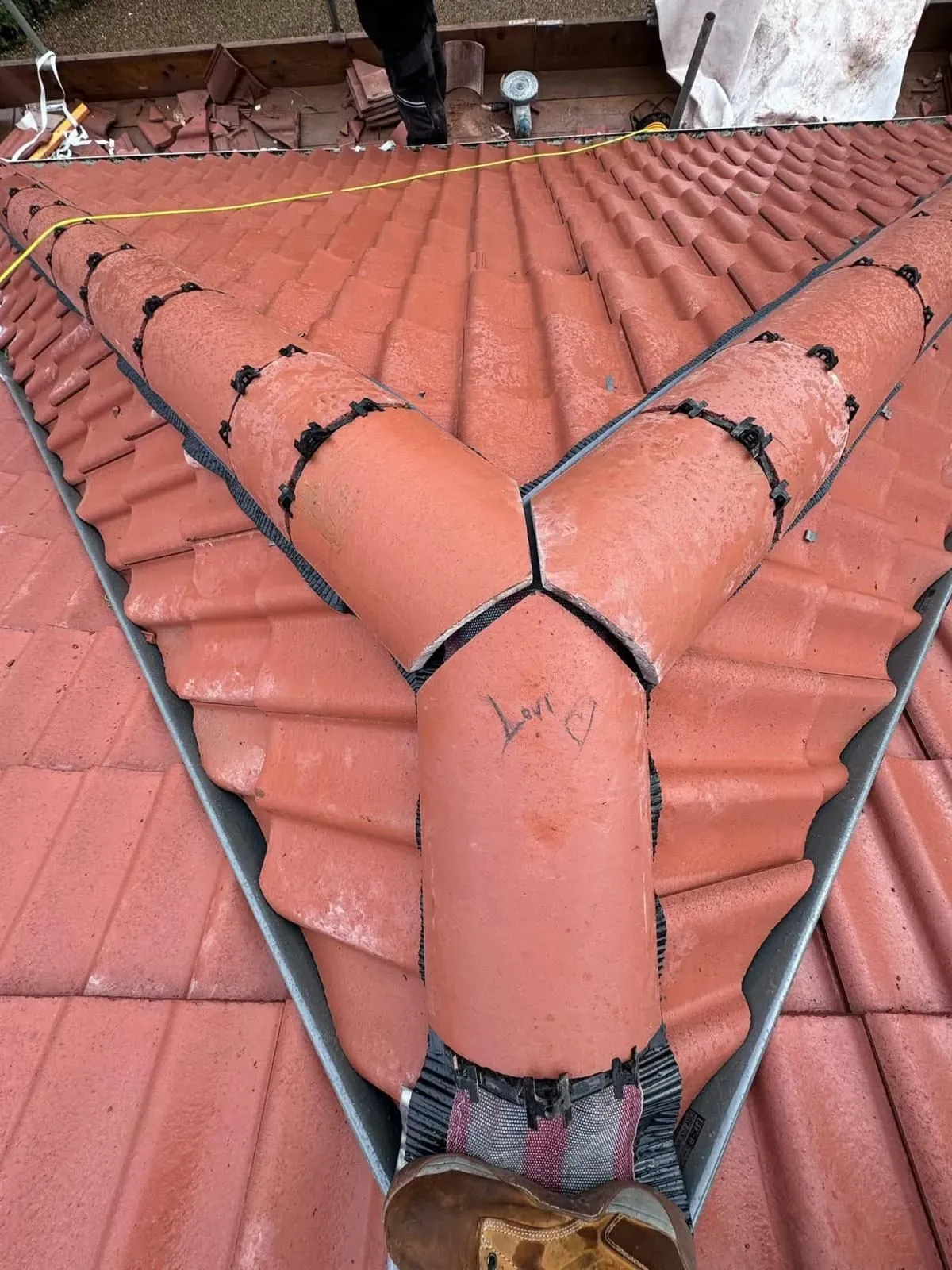 Tile Roof Installation image background image