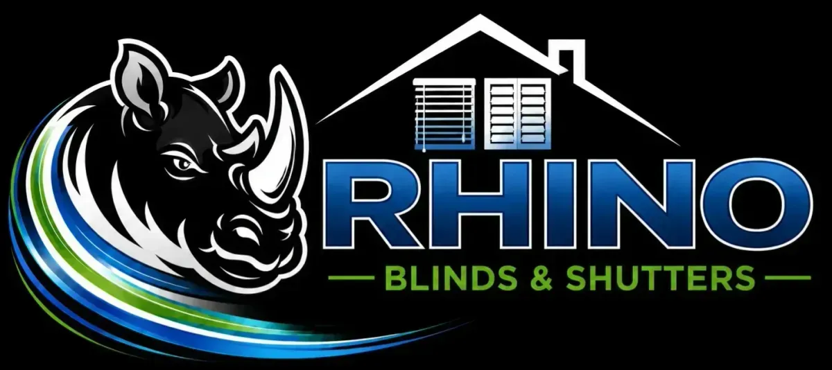 rhino blinds and shutters  logo