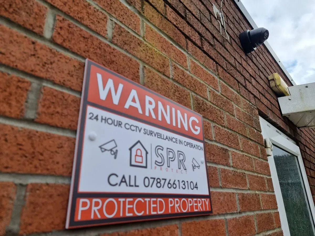 Important signage - warning  of CCTV