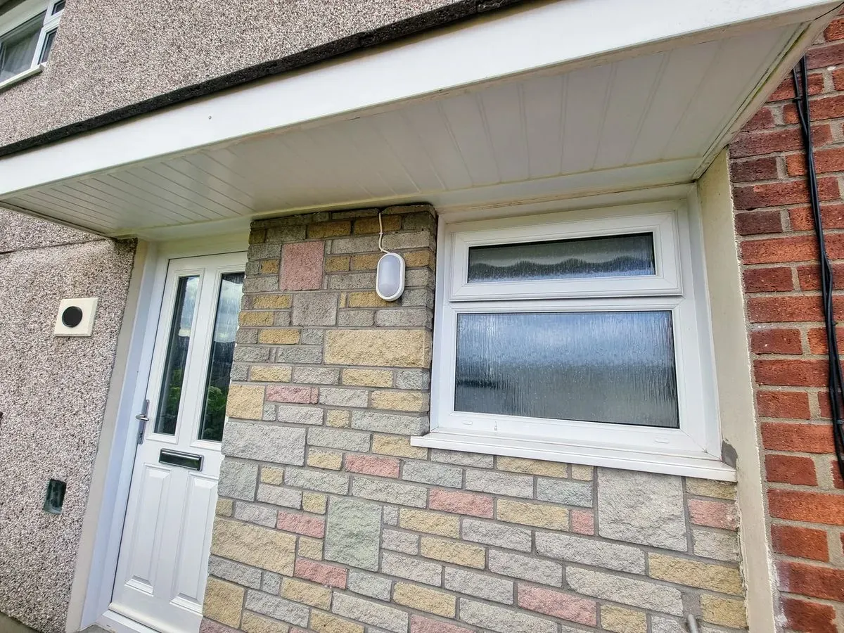 New cladding installed on porch