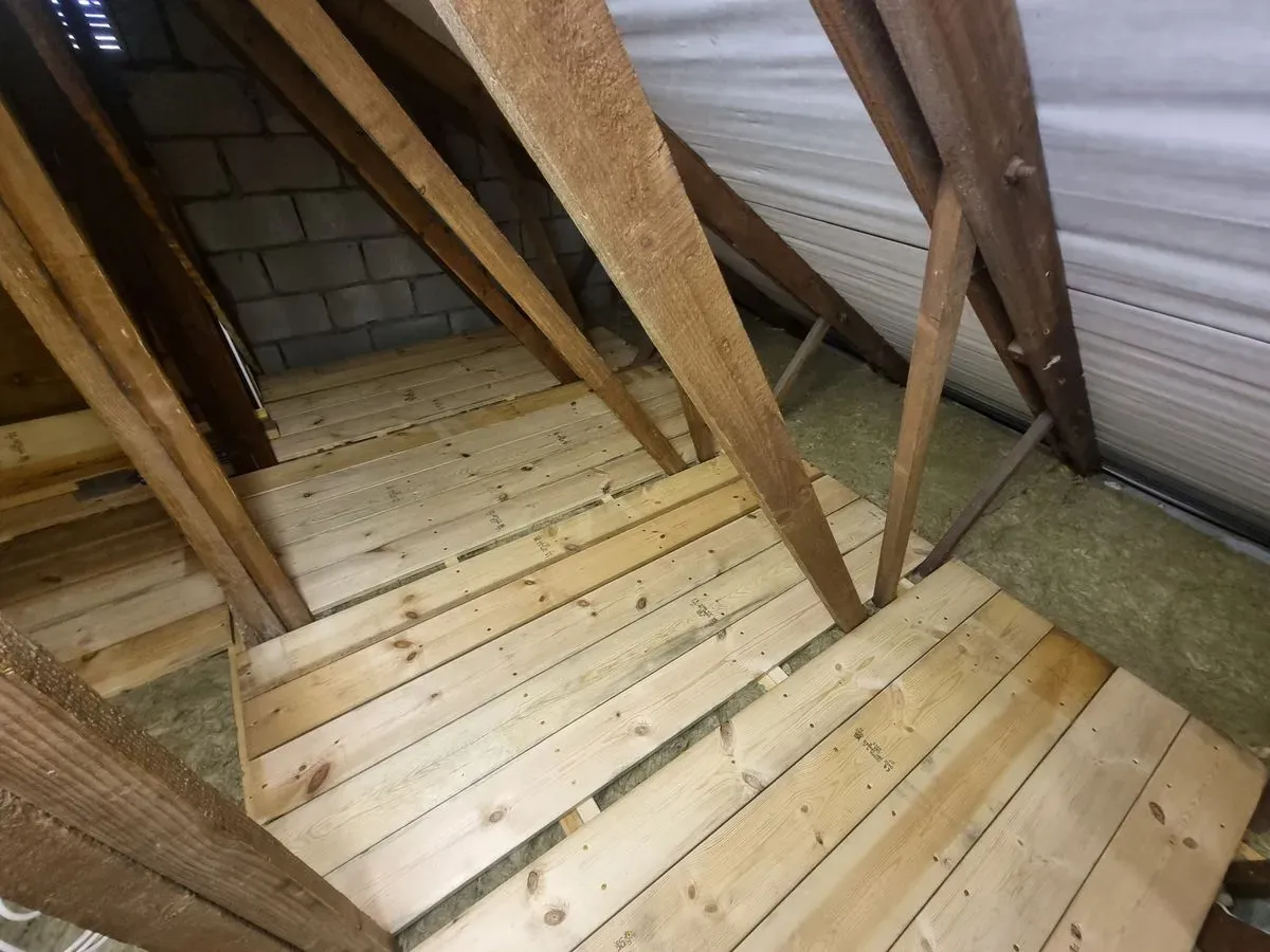 Boarding for easy attic storage