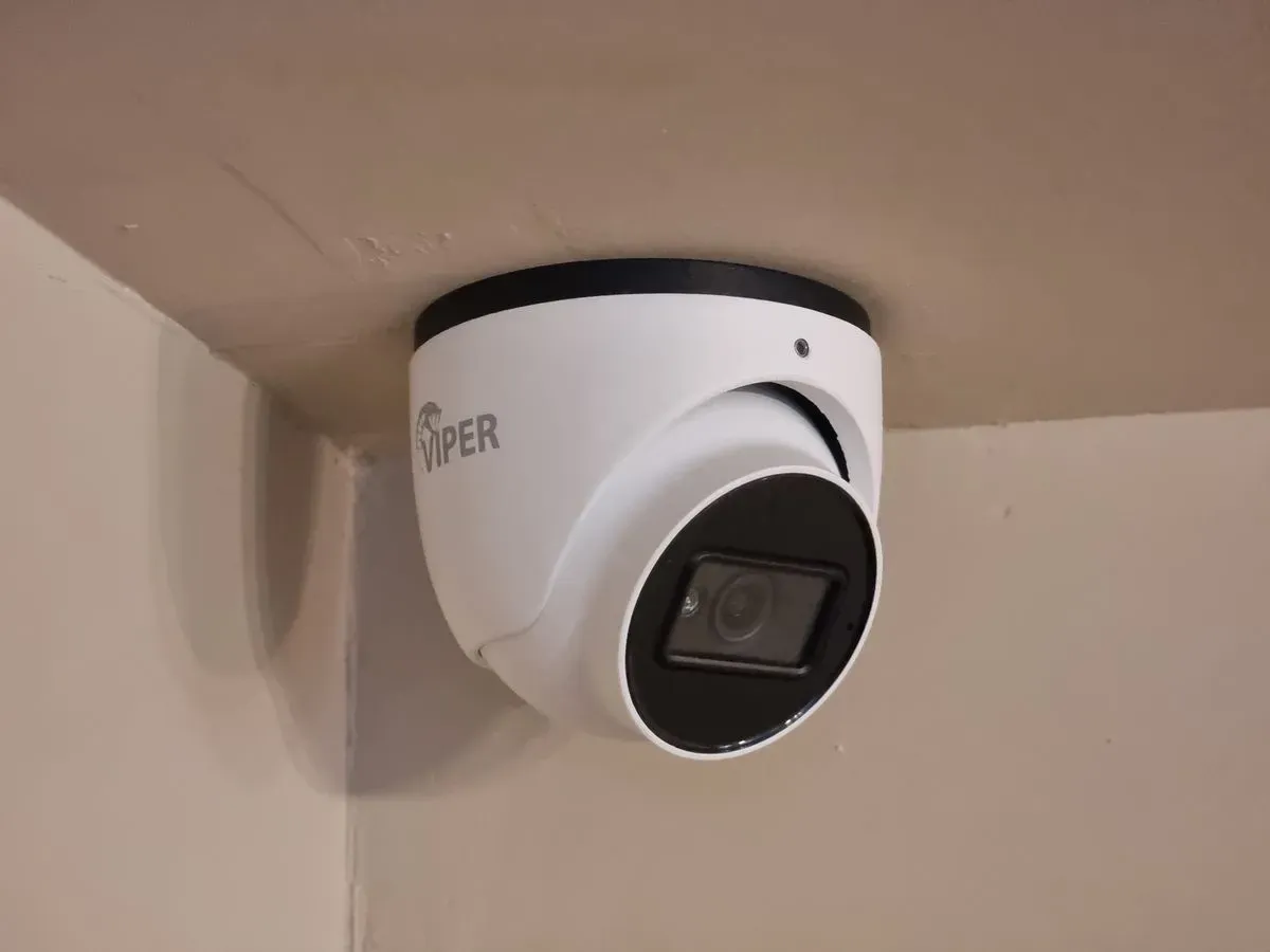 AI face-recognition camera at a restaurant