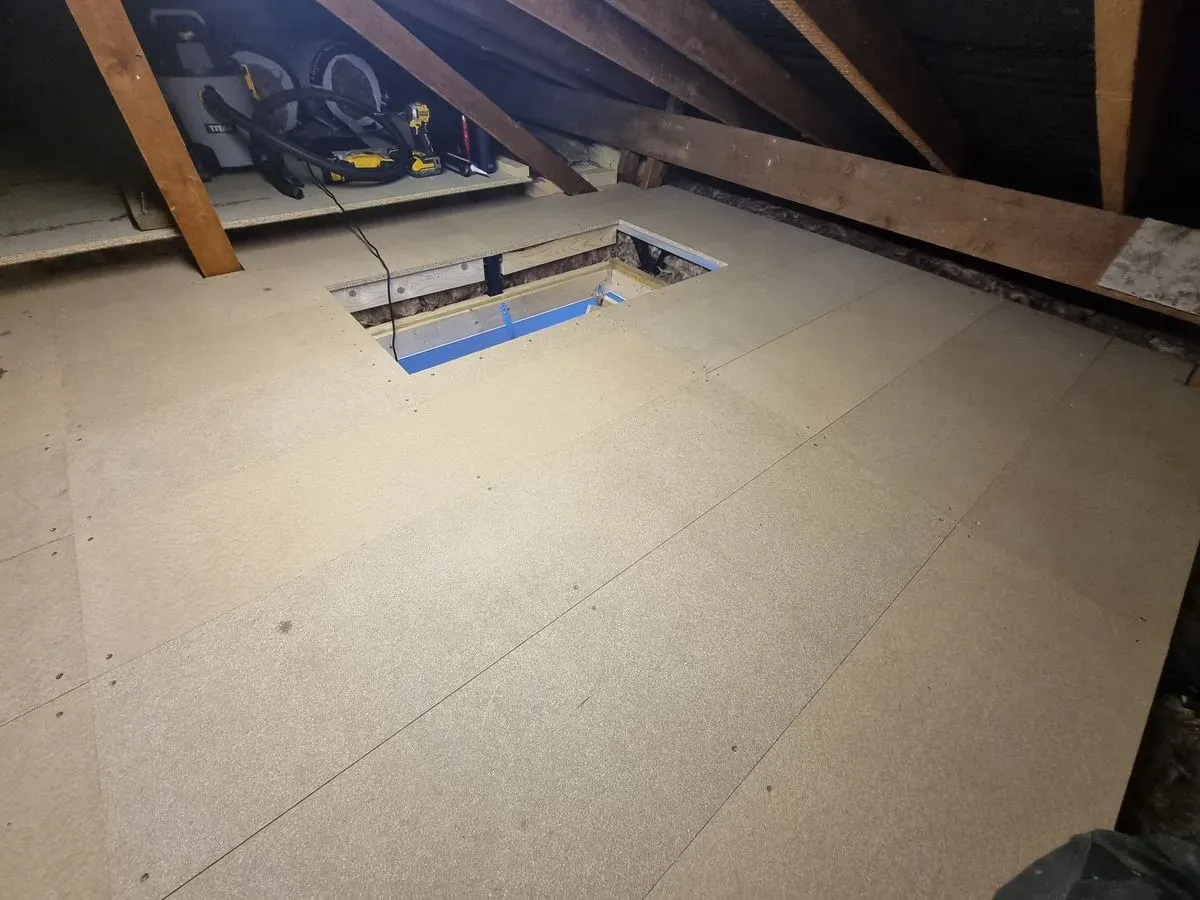 So much storage in the attic