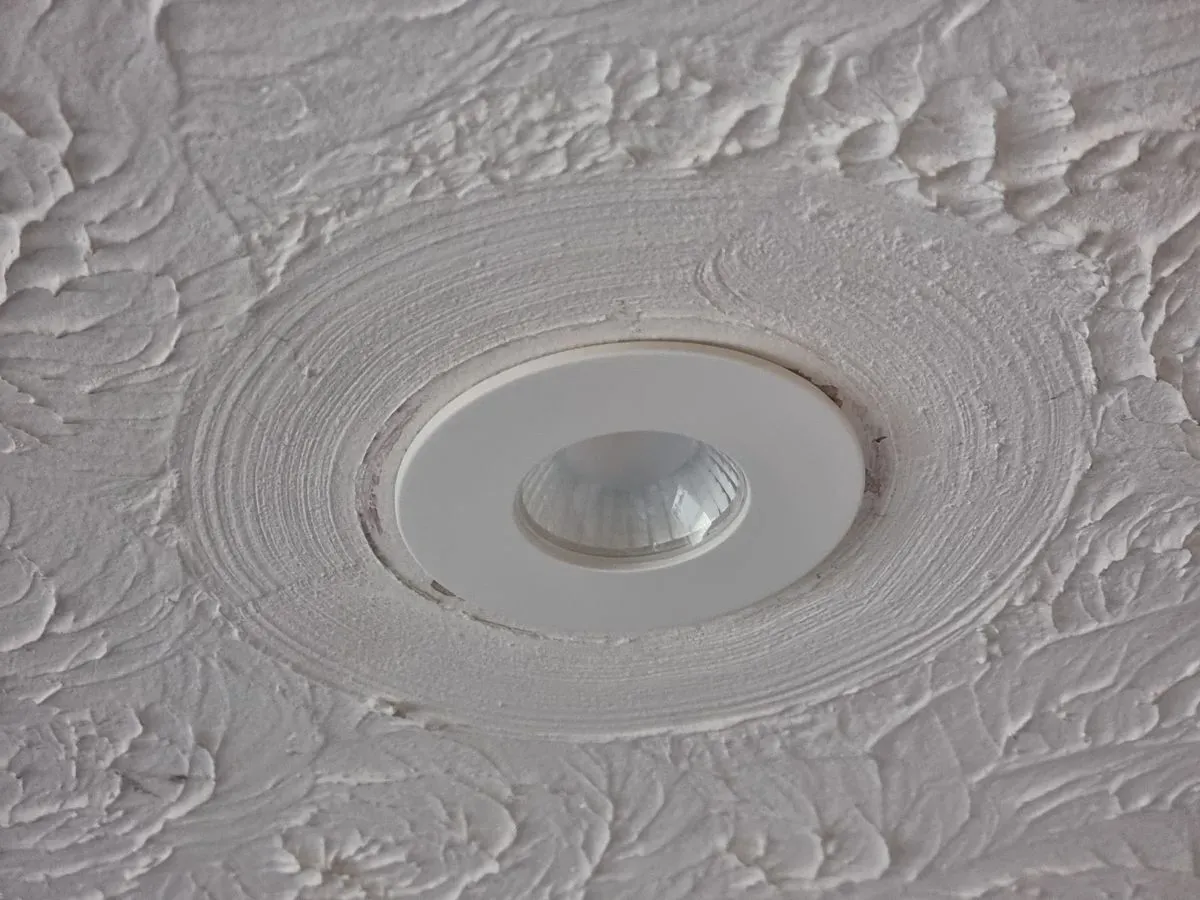 New energy-efficient LED spotlights installed