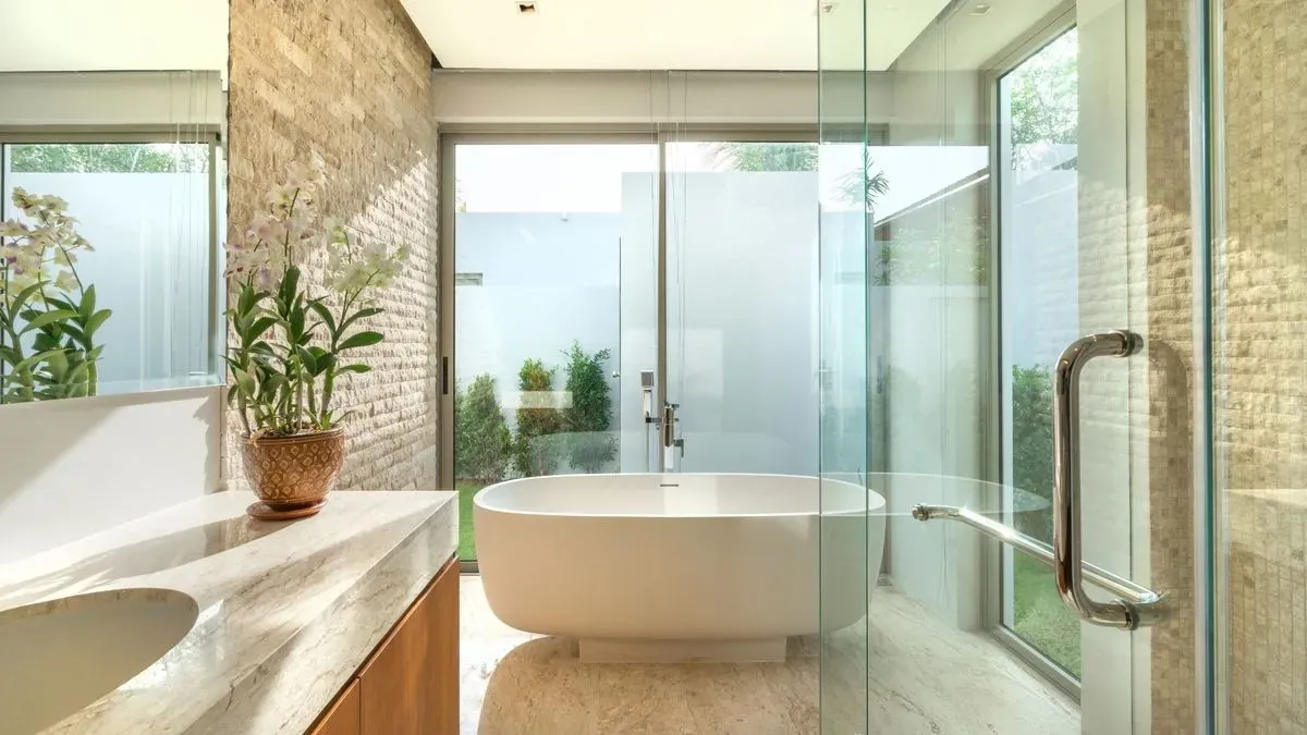Modern bathroom design completed in Parranwell