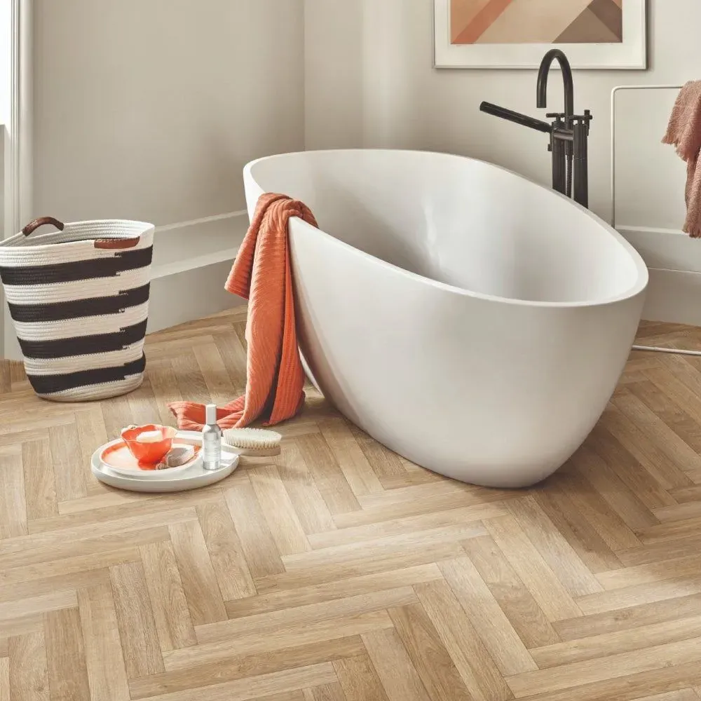 Vinyl floor installation image