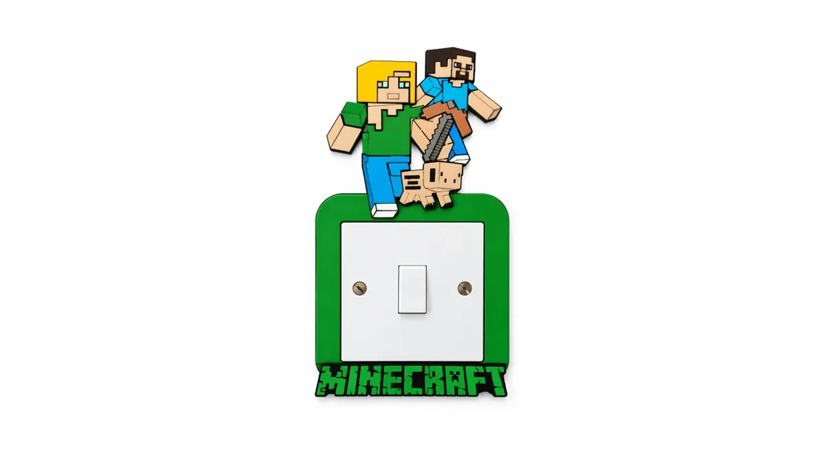 8210593742313-1gj01hmkn5r8q00ypvoib5-Minecraft-Inspired-Light-Switch-Cover-Handmade-Wooden-Kids-Bedroom-Wall-Decor--3- thumbnail image