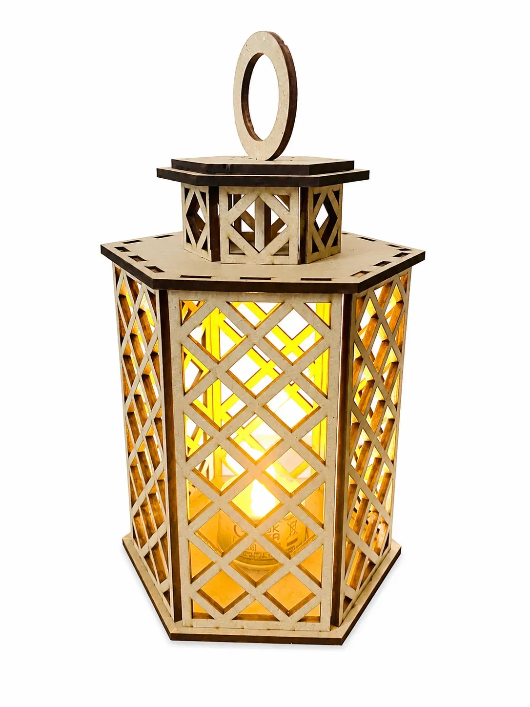 8211059555611-q1rjhdkj25anw8ypbbgo4-Diamond-Wooden-Lantern-Handmade--1- thumbnail image