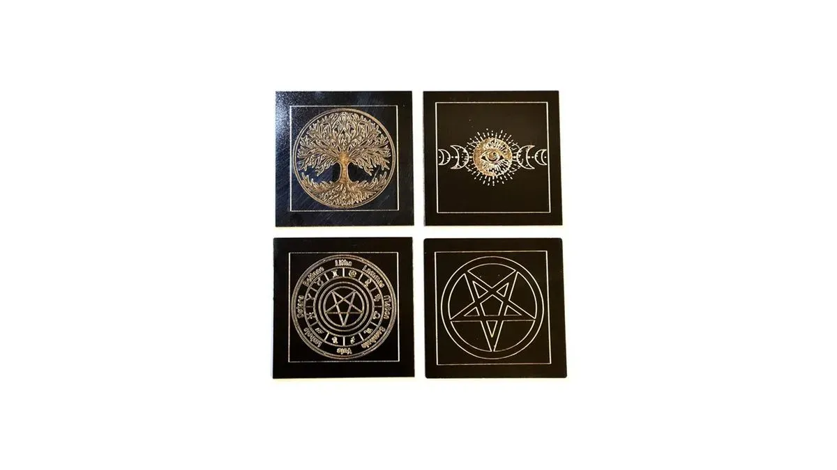 8211229941867-rd7rtfz7agmwto4a53va-Pagan-Wooden-Coaster-Set-of-4-Handmade--3- thumbnail image