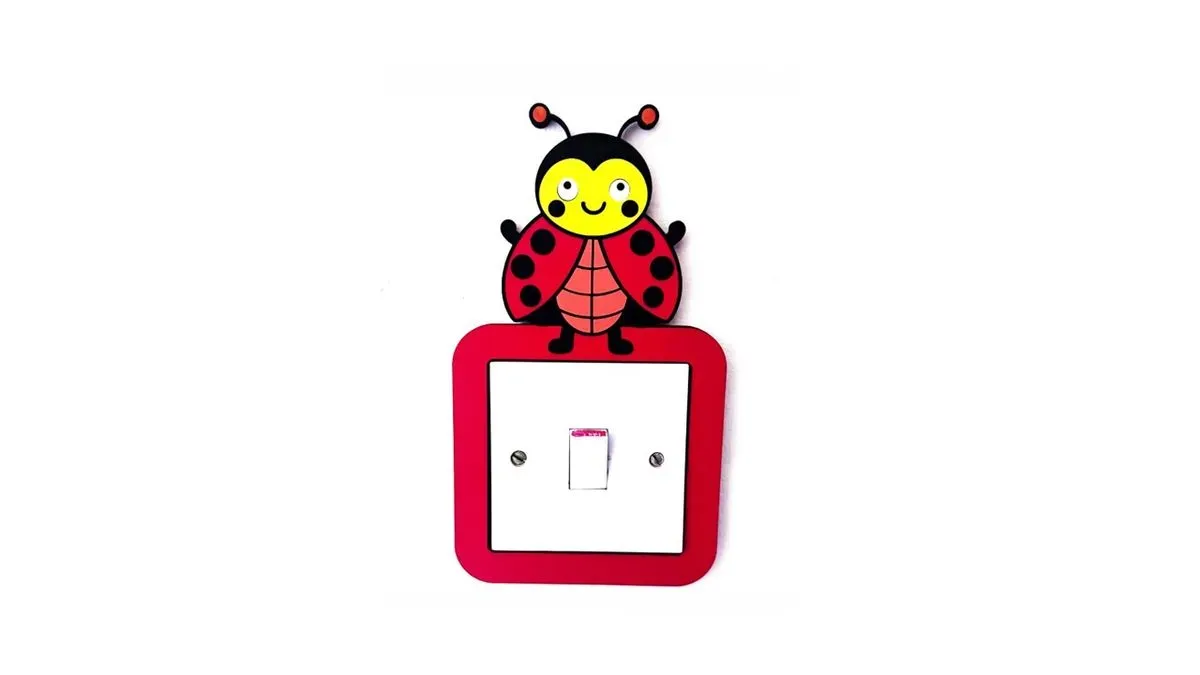 8211904035826-20qm7if0xybzi7w7bh2iel-Ladybug-Light-Switch-Cover-Handmade-Wooden-Kids-Bedroom-Wall-Decor--3- thumbnail image