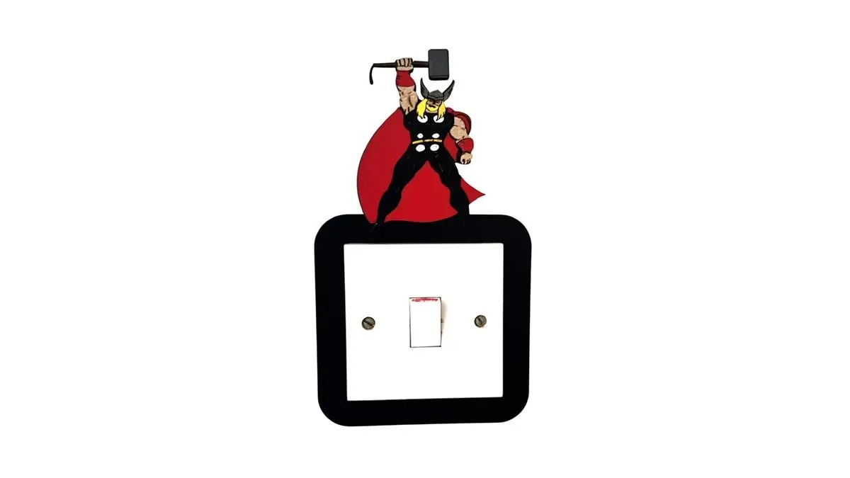8213702488063-teoddikr04gf4e8t0gmd05-Thor-Light-Switch-Cover-Handmade-Wooden-Kids-Bedroom-Wall-Decor--3- thumbnail image