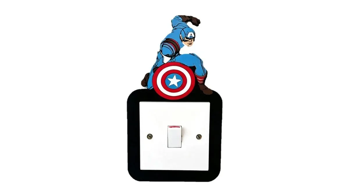 8213799268103-sggld76xmhgr614u3hrdz-Captain-America-Light-Switch-Cover-Handmade-Wooden-Kids-Bedroom-Wall-Decor--3- thumbnail image