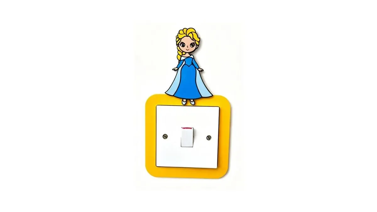 8213988911429-t6oxno8cpwfrp31up5e9v-Elsa-Light-Switch-Cover-Handmade-Wooden-Kids-Bedroom-Wall-Decor--3- thumbnail image
